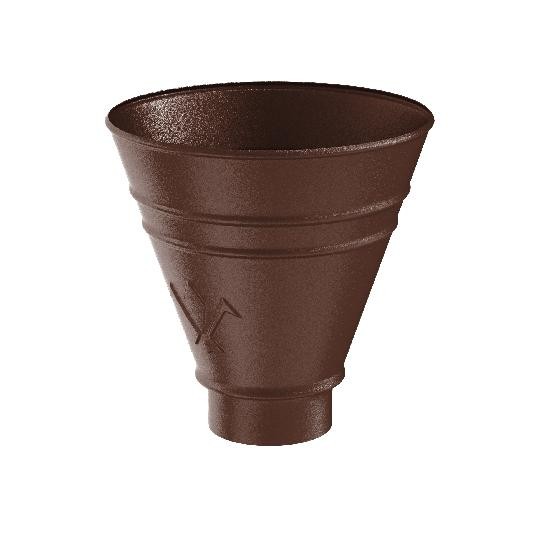 Водосток Aquasistem, Система 150/100 - Воронка водосборная круглая RAL 8017 Коричневый matt купить в Одинцово