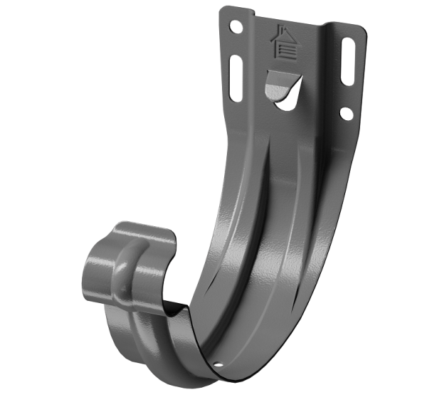 Карнизный кронштейн (штампованный) D125 Döcke STAL PREMIUM Графит, (RAL 7024) купить в Одинцово