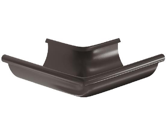 Водосток Aquasistem, система 150/100 -  Угол желоба, наружный 90° RR 32 Тёмно Коричневый купить в Одинцово