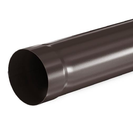 Водосток Aquasistem, система 125x90 - Труба водосточная 1.00м RR 32 Тёмно Коричневый купить в Одинцово